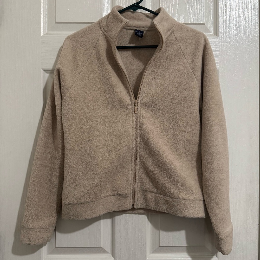 GAP Women's Tan Beige Fleece Jacket